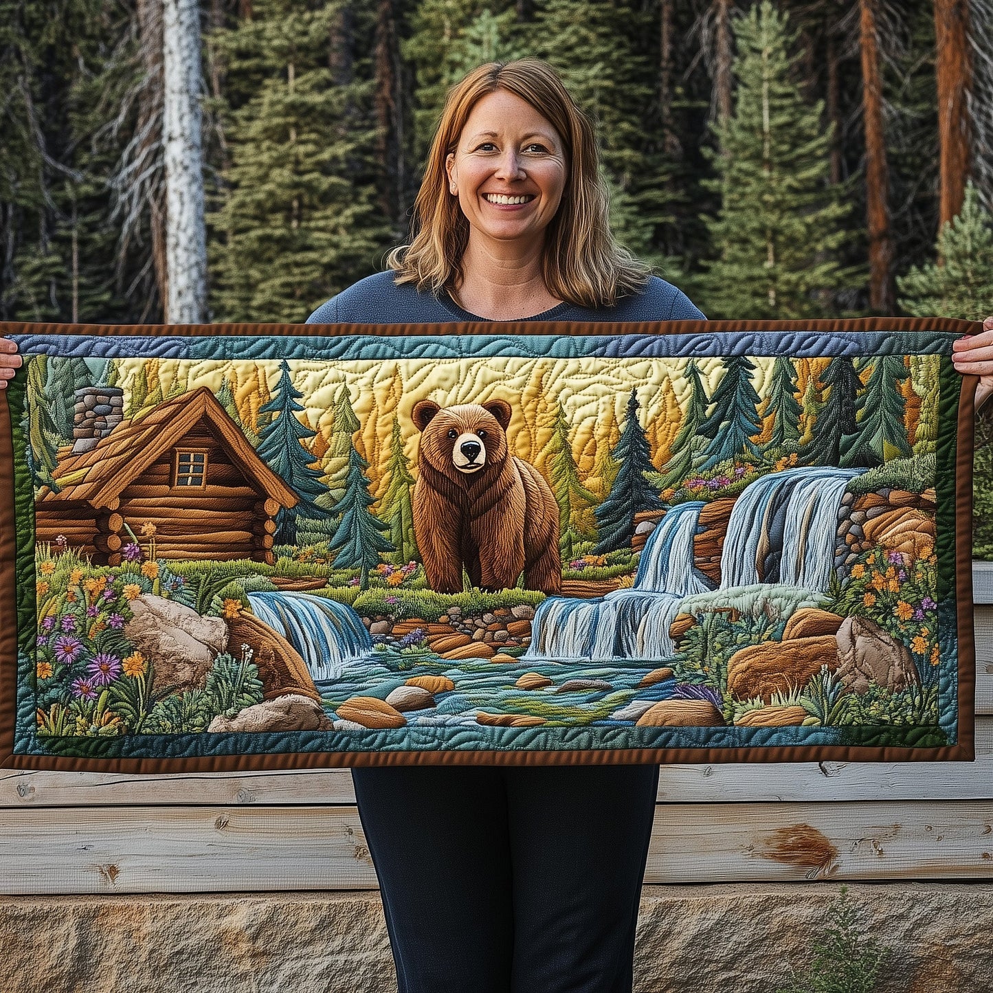 Forest Spirit Quilted Table Runner GFTOTP6444