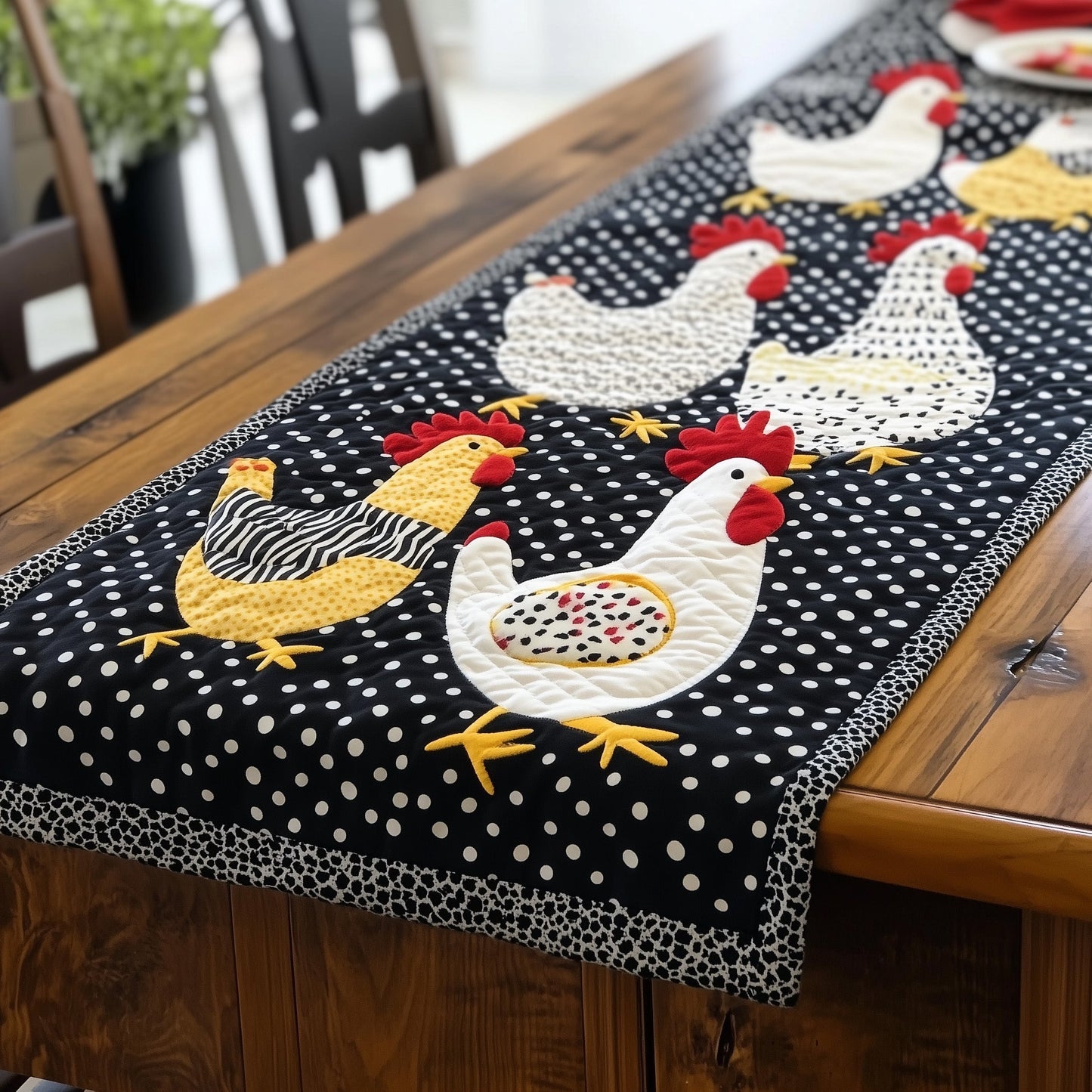 Whimsy Hen Quilted Table Runner GFTOTP6471