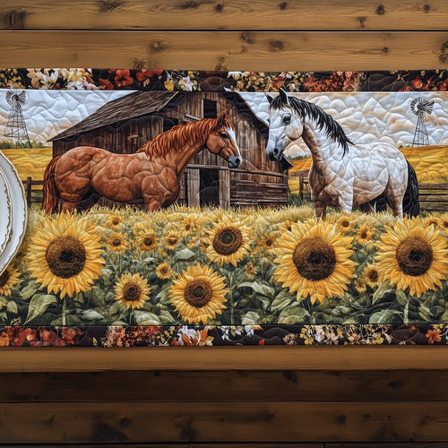 Rustic Horse Quilted Table Runner GFTOTP6480