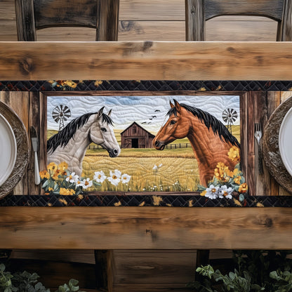 Rustic Horse Quilted Table Runner GFTOTP6483