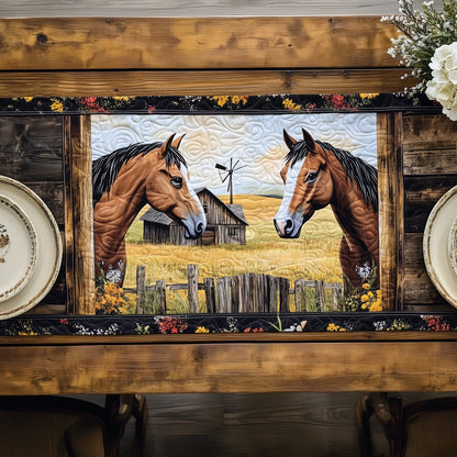 Rustic Horse Quilted Table Runner GFTOTP6484