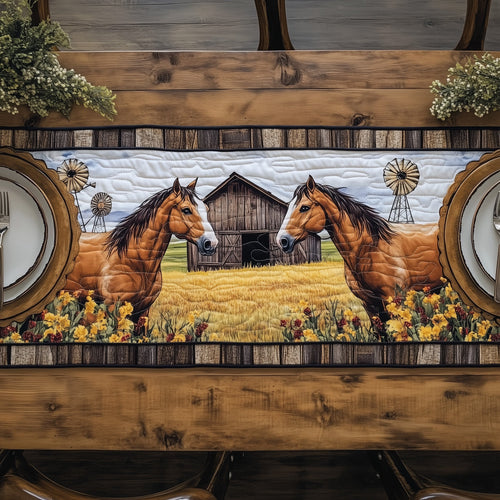 Rustic Horse Quilted Table Runner GFTOTP6485