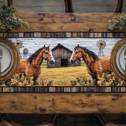 Rustic Horse Quilted Table Runner GFTOTP6485