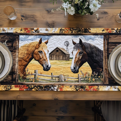 Rustic Horse Quilted Table Runner GFTOTP6486