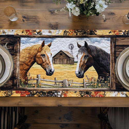Rustic Horse Quilted Table Runner GFTOTP6486