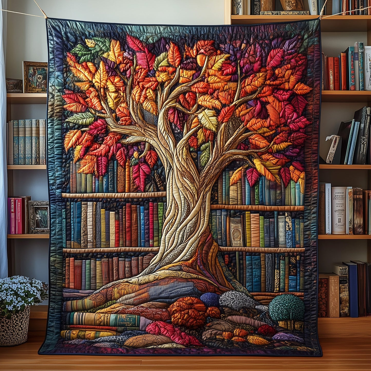 The Reading Tree Quilted Blanket GFTOTP6495