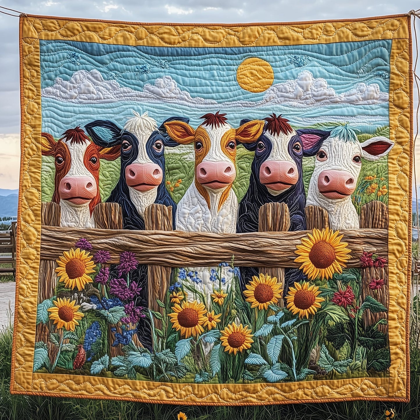 Farmstead Serenity Quilted Blanket GFTOTP6503
