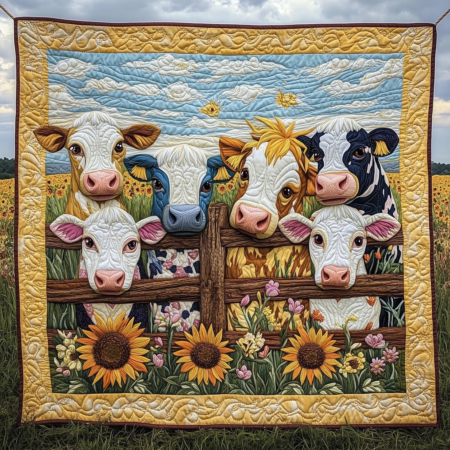 Farmstead Serenity Quilted Blanket GFTOTP6505
