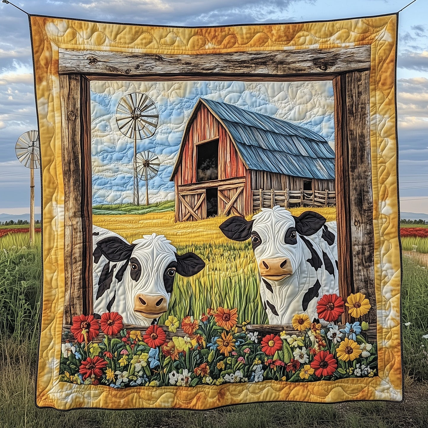 Farmstead Serenity Quilted Blanket GFTOTP6510