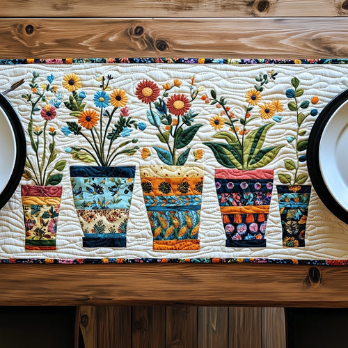 Plant Parade Quilted Table Runner GFTOTP6534