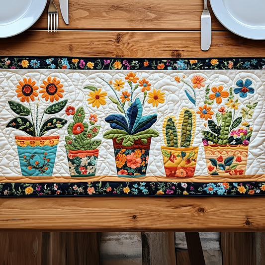 Plant Parade Quilted Table Runner GFTOTP6535