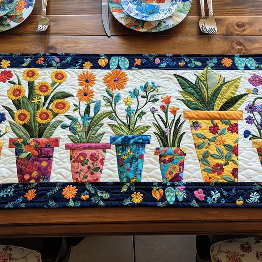 Plant Parade Quilted Table Runner GFTOTP6536