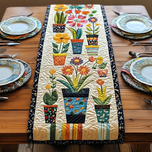 Plant Parade Quilted Table Runner GFTOTP6539