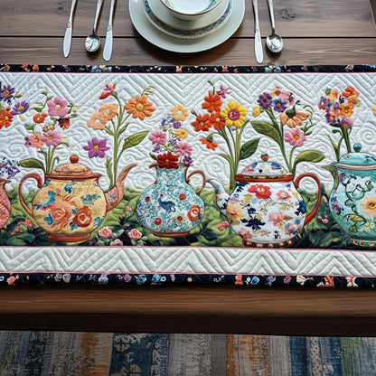 Tea Time Charm Quilted Table Runner GFTOTP6542