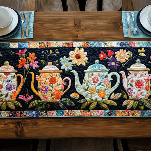 Tea Time Charm Quilted Table Runner GFTOTP6544