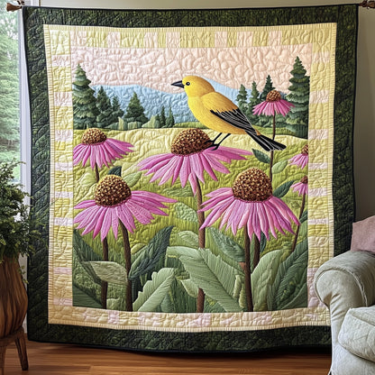 Coneflower Meadow Quilted Blanket GFTOTP6551