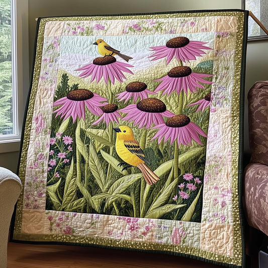 Coneflower Meadow Quilted Blanket GFTOTP6553
