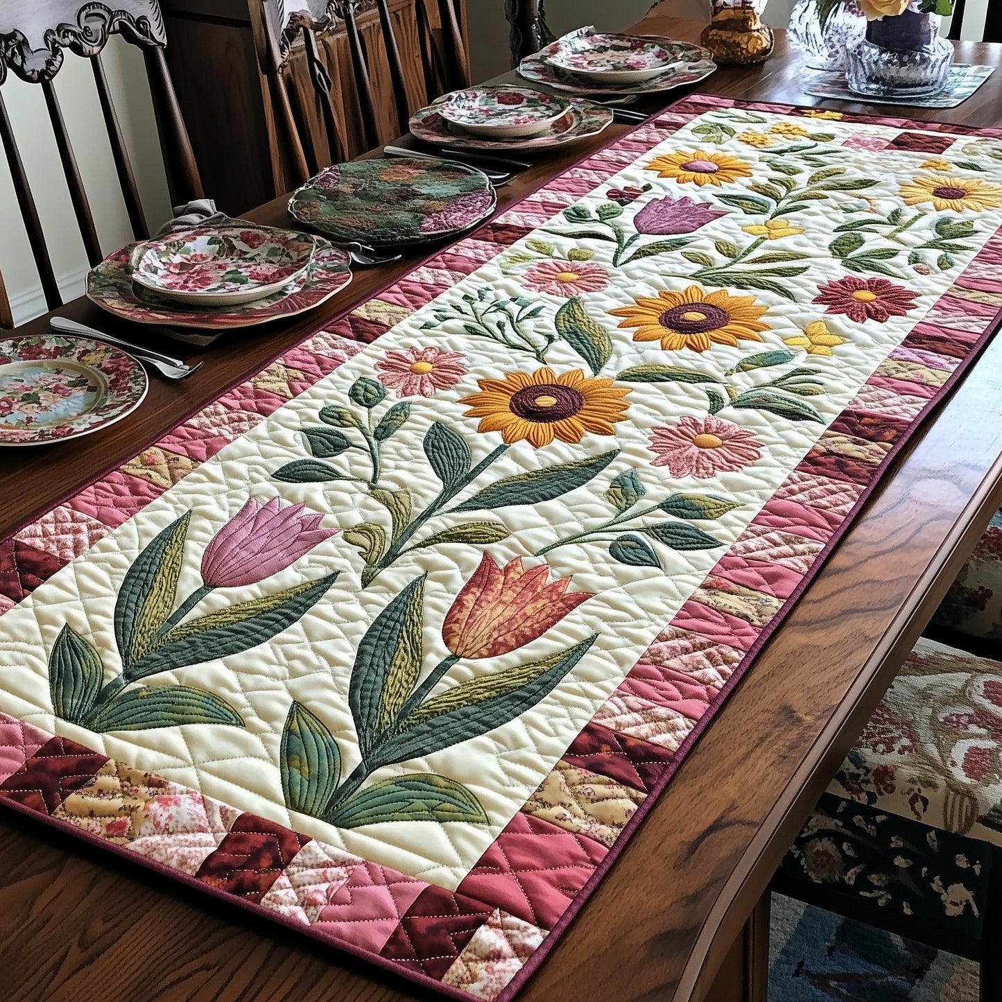 Spring Radiance Quilted Table Runner GFTOTP6572
