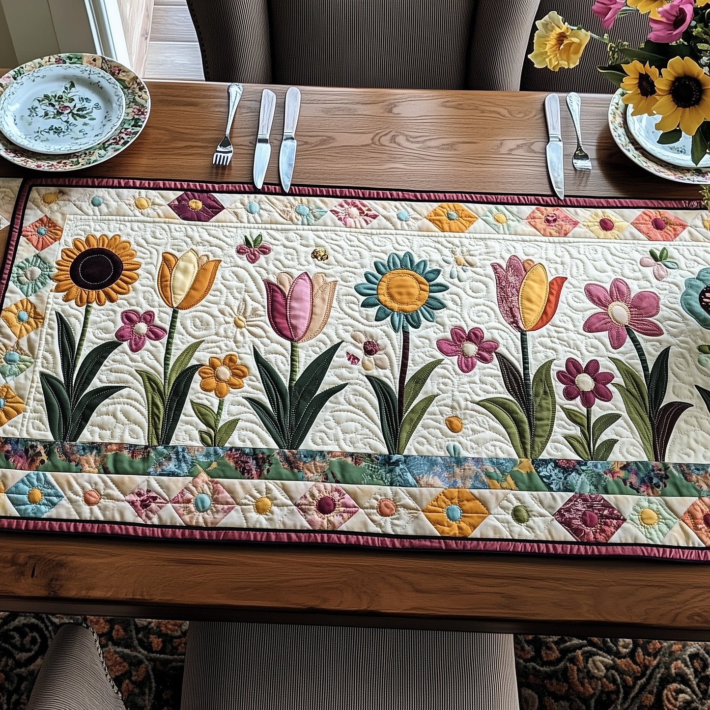 Spring Radiance Quilted Table Runner GFTOTP6573