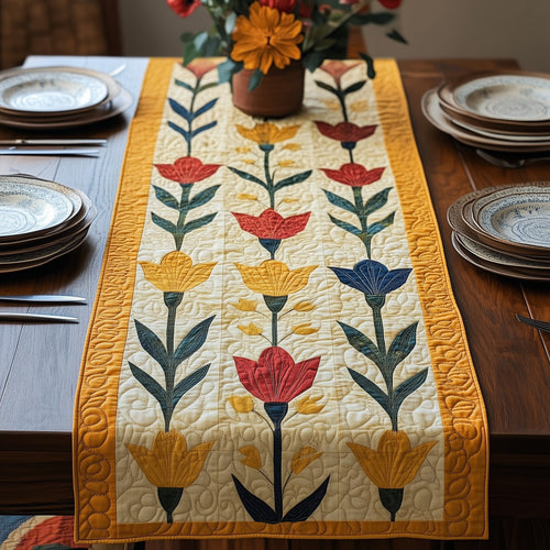 Tulip Meadow Quilted Table Runner GFTOTP6576