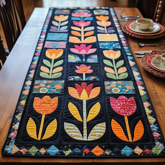 Tulip Meadow Quilted Table Runner GFTOTP6577