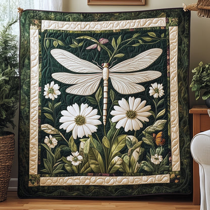 Whispers in the Green Quilted Blanket GFTOTP6600