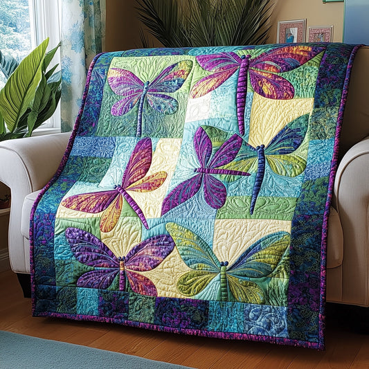 Celestial Dragonflies Quilted Blanket GFTOTP6608
