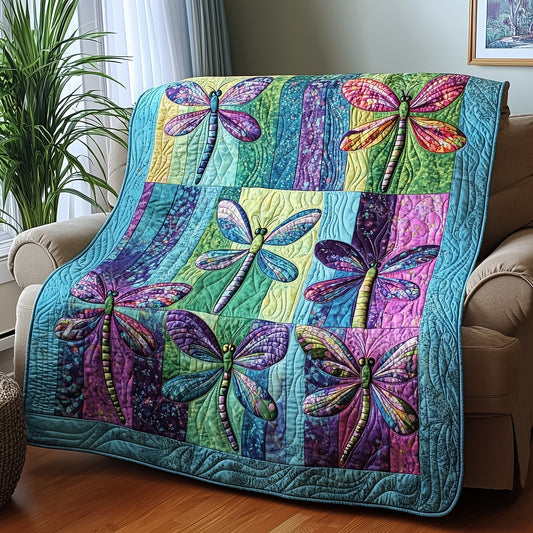 Celestial Dragonflies Quilted Blanket GFTOTP6609