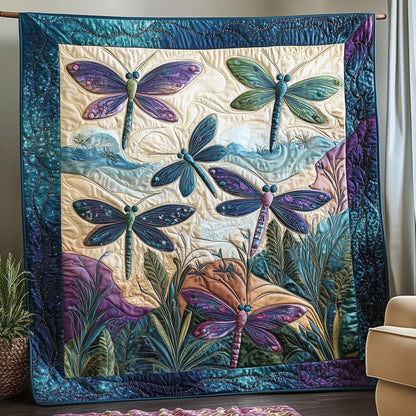Celestial Dragonflies Quilted Blanket GFTOTP6610