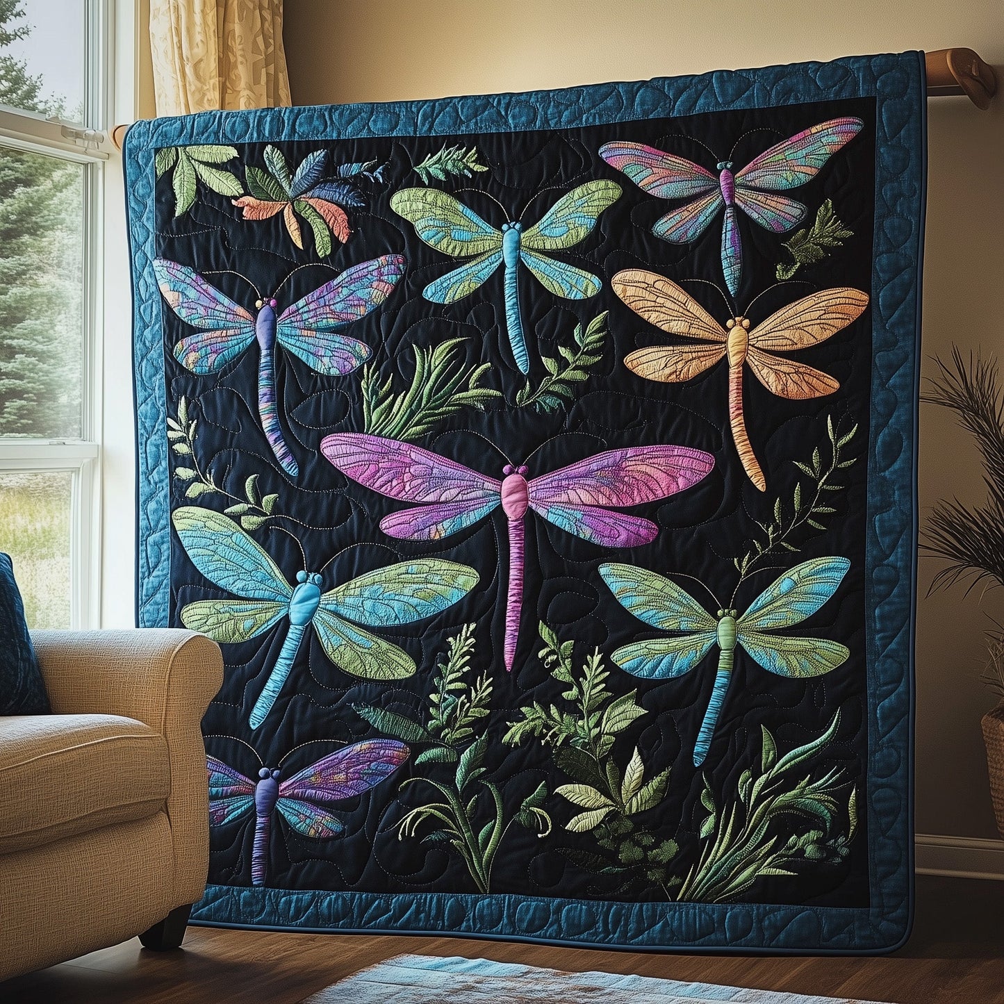 Midnight Wings Quilted Blanket GFTOTP6613