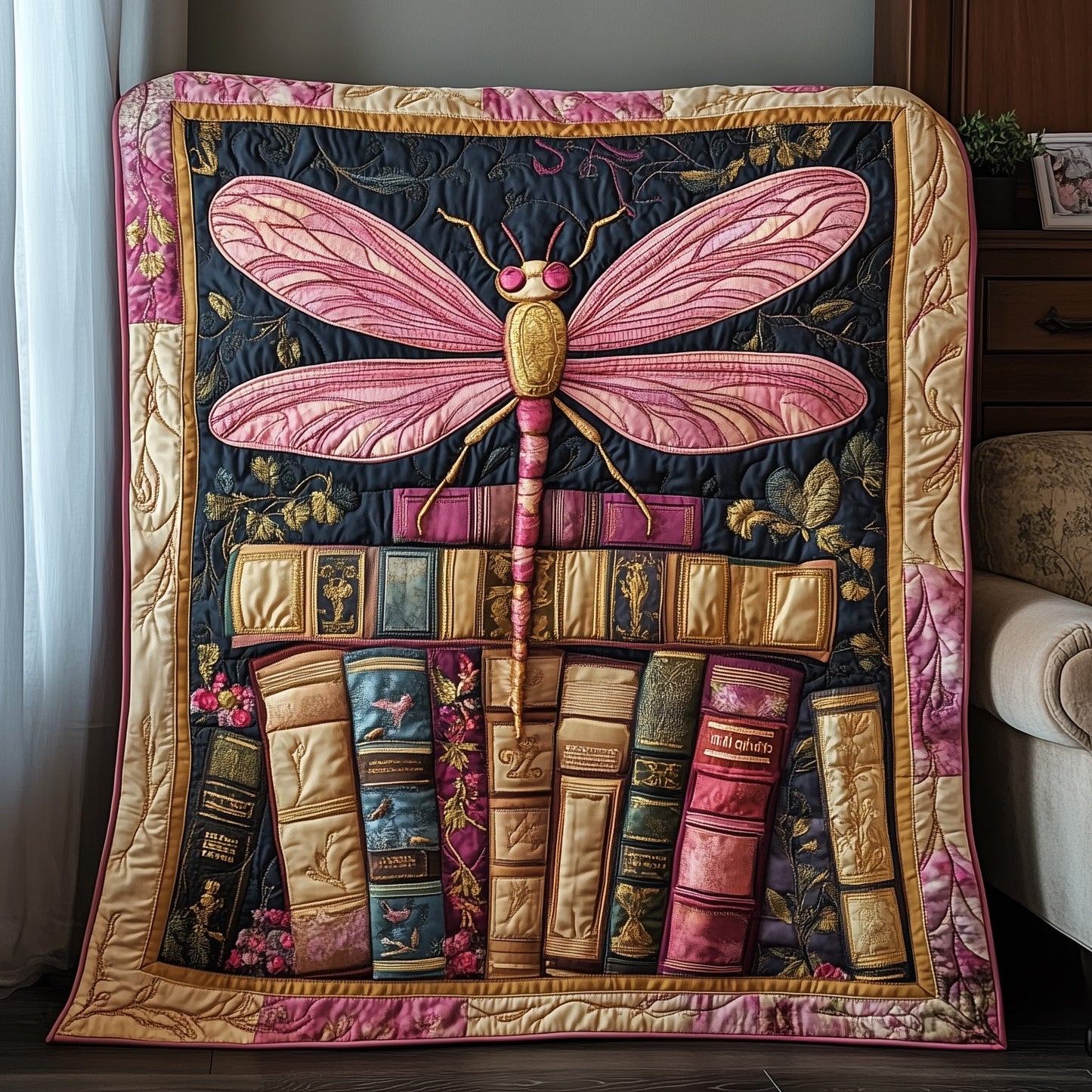 Bookish Wings Quilted Blanket GFTOTP6618