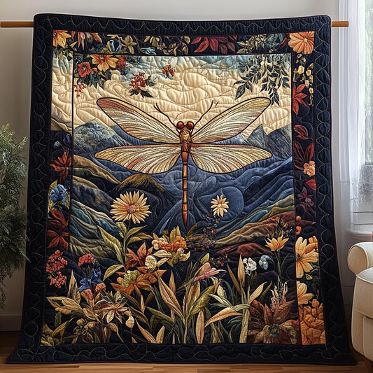 Dragonfly Haven Quilted Blanket GFTOTP6622