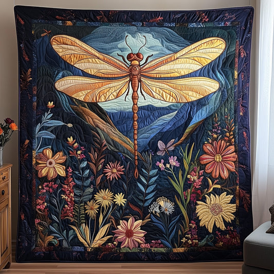 Dragonfly Haven Quilted Blanket GFTOTP6625