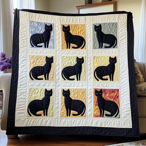 Lucky Charm Cat Quilted Blanket GFTOTP6629