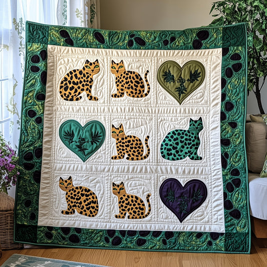 Leopard Cat Quilted Blanket GFTOTP6633