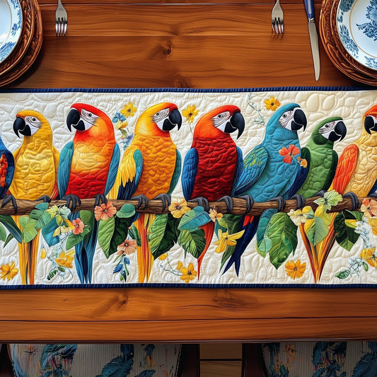 Tropical Parrot Quilted Table Runner GFTOTP6676