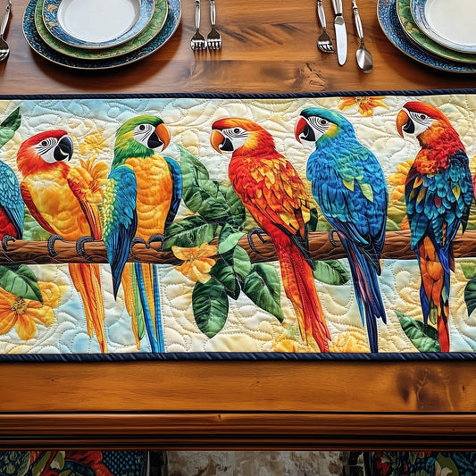 Tropical Parrot Quilted Table Runner GFTOTP6677