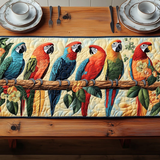 Tropical Parrot Quilted Table Runner GFTOTP6678