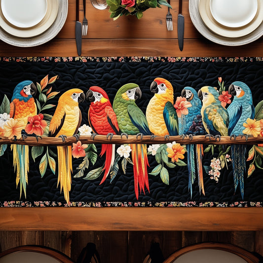 Tropical Parrot Quilted Table Runner GFTOTP6683