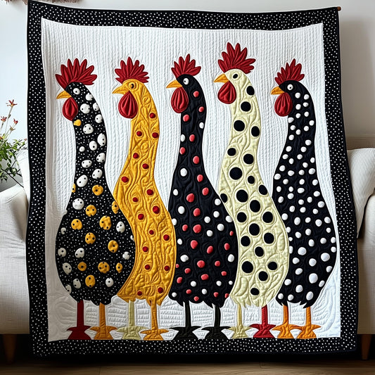 Whimsy Chicken Quilted Blanket GFTOTP6716