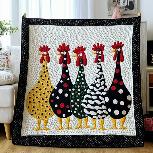 Whimsy Chicken Quilted Blanket GFTOTP6717