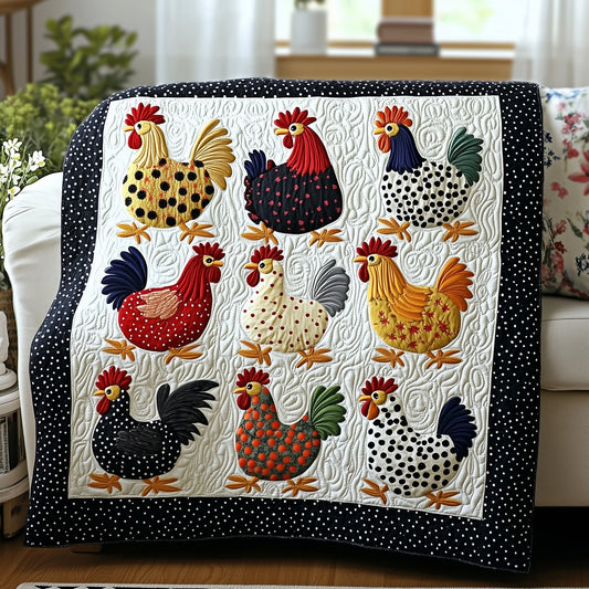 Whimsy Chicken Quilted Blanket GFTOTP6719
