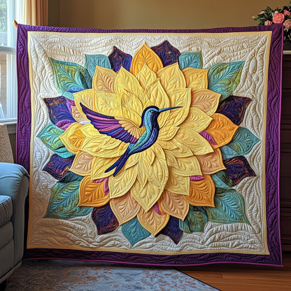 Hummingbird Haven Quilted Blanket GFTOTP6769