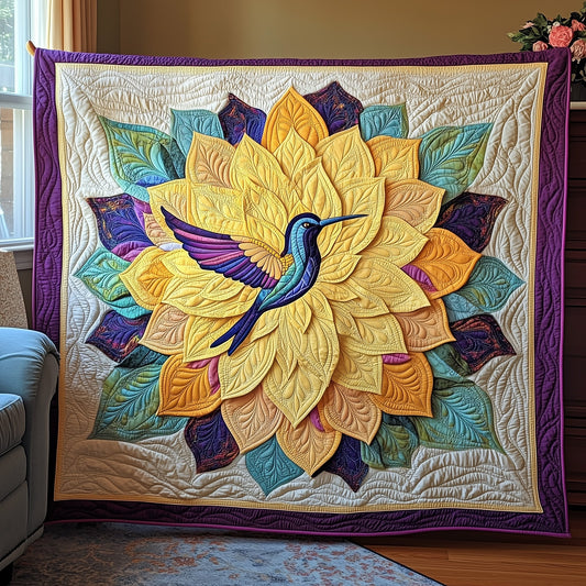 Hummingbird Haven Quilted Blanket GFTOTP6769