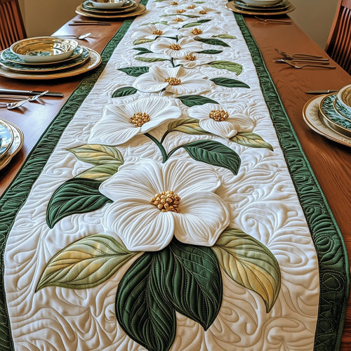 Petal Grace Dogwood Quilted Table Runner GFTOTP6781