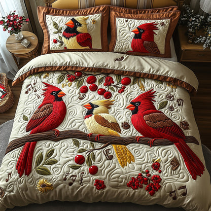 Cardinal Melody 3-Piece Quilted Bedding Set GFTOTP6799