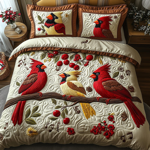 Cardinal Melody 3-Piece Quilted Bedding Set GFTOTP6799