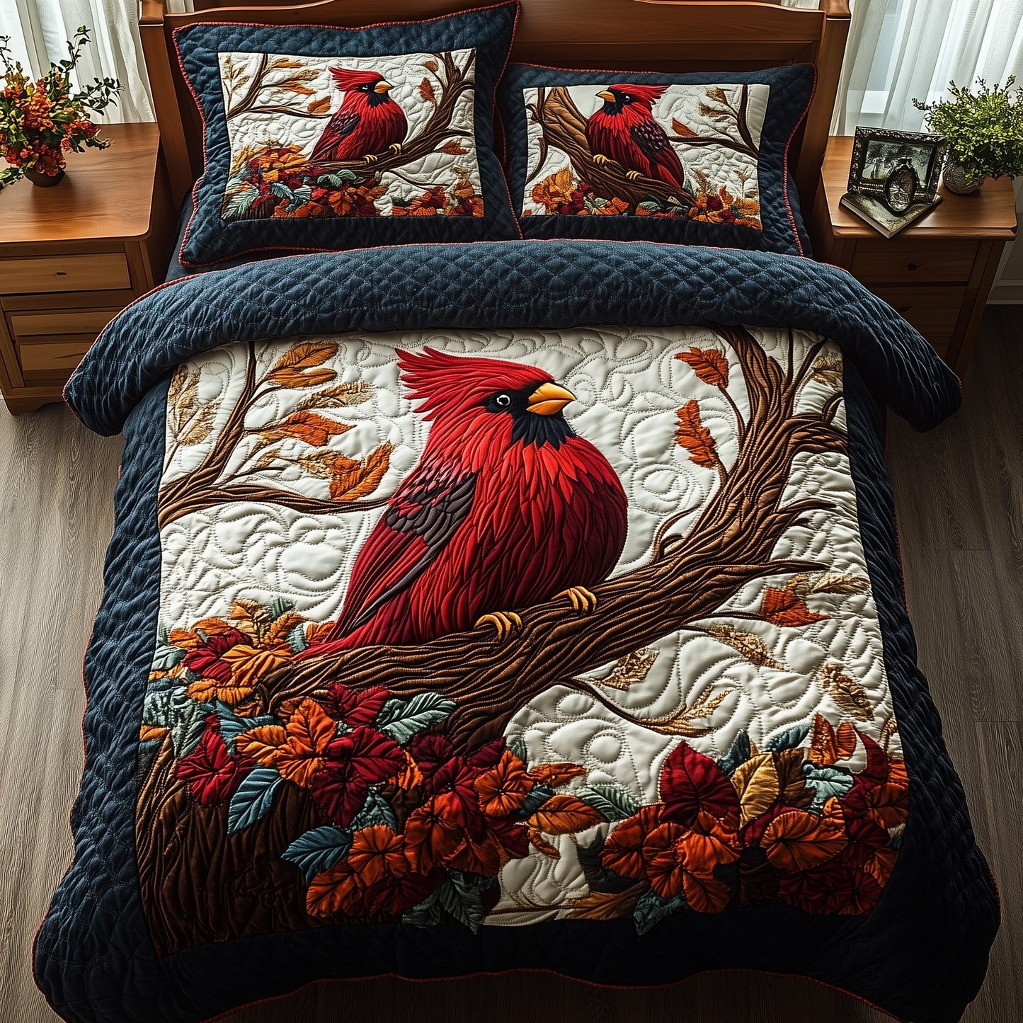 Woodland Serenade 3-Piece Quilted Bedding Set GFTOTP6802