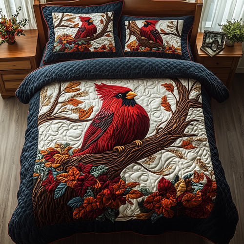 Woodland Serenade 3-Piece Quilted Bedding Set GFTOTP6802