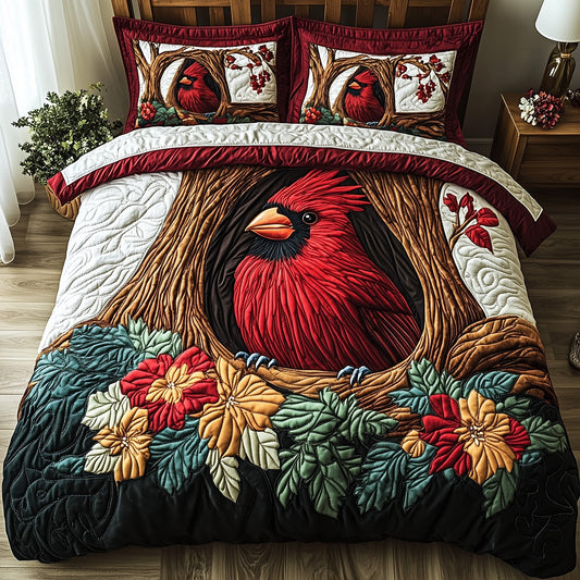 Woodland Serenade 3-Piece Quilted Bedding Set GFTOTP6803